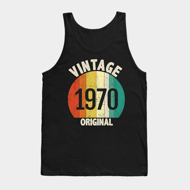 cool vintage born in 1970 Tank Top by MinyMerch